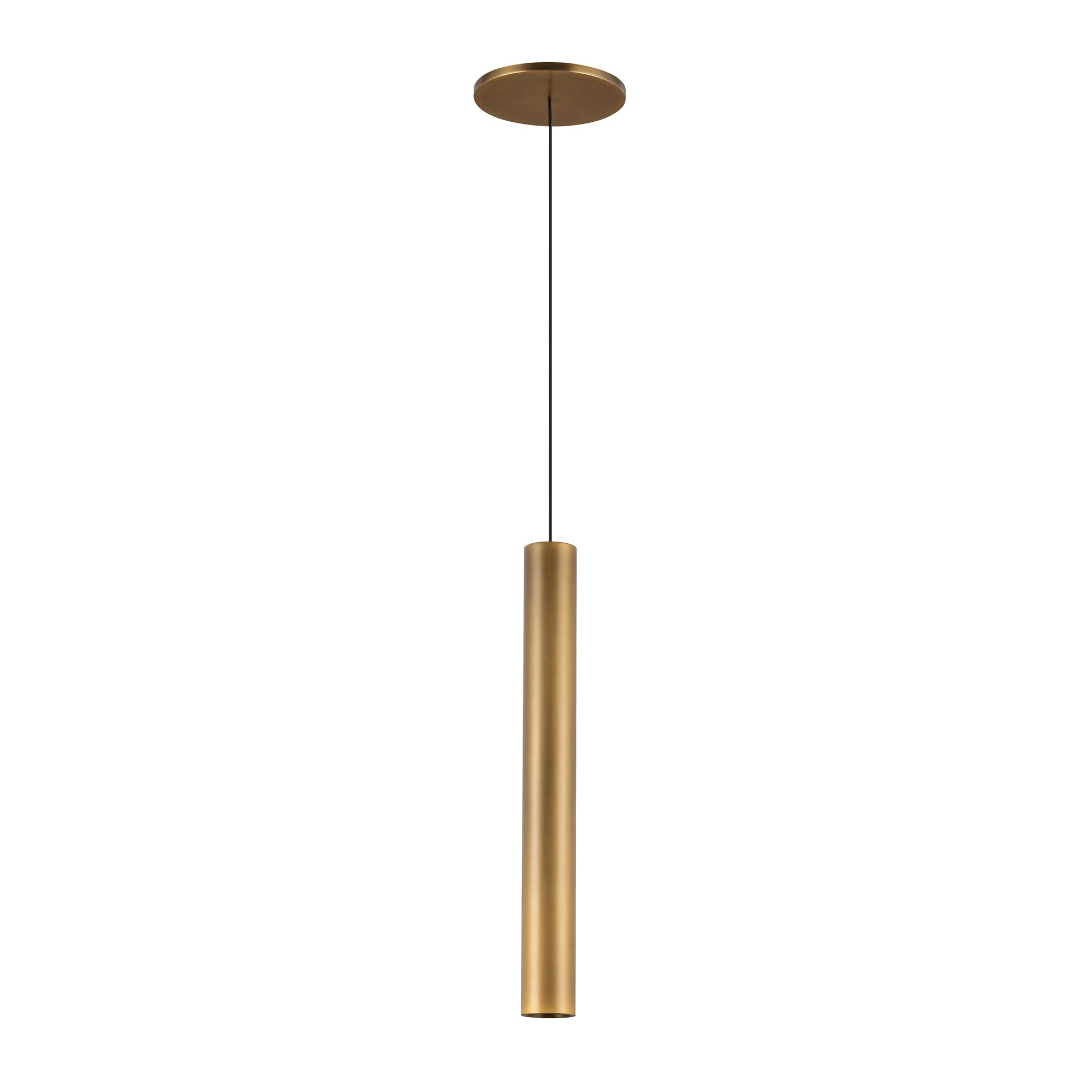 Mason 14-in Vintage Brass LED Pendant