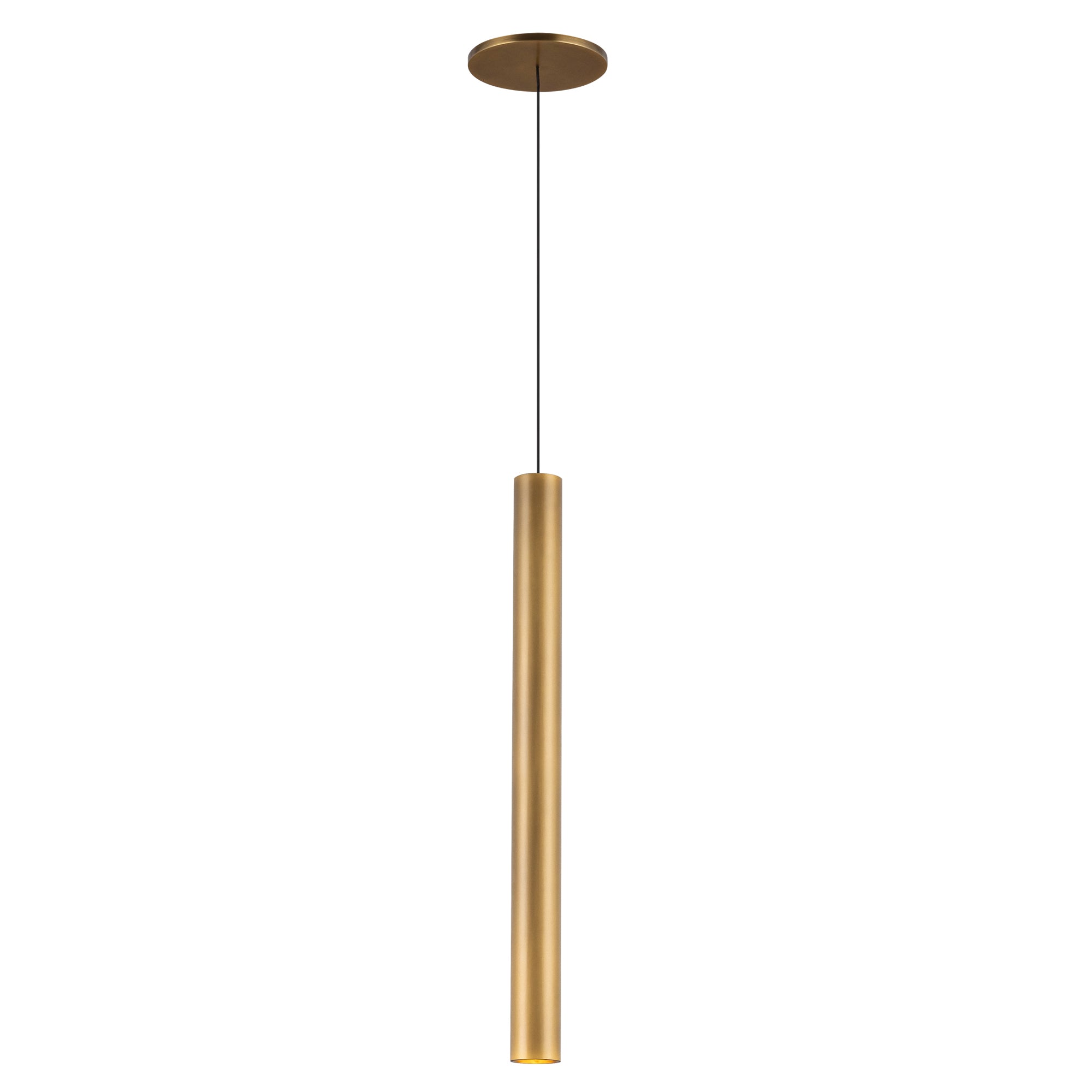 Mason 20-in Vintage Brass LED Pendant