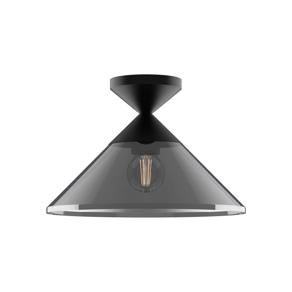 Alora Lighting MAUER SF521012MBSM Semi Flush Mt - Matte Black