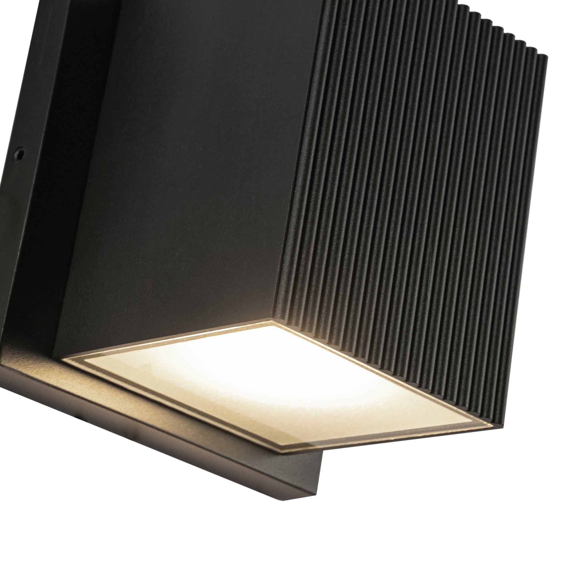 Mavis 4-in Black LED Exterior Wall Sconce
