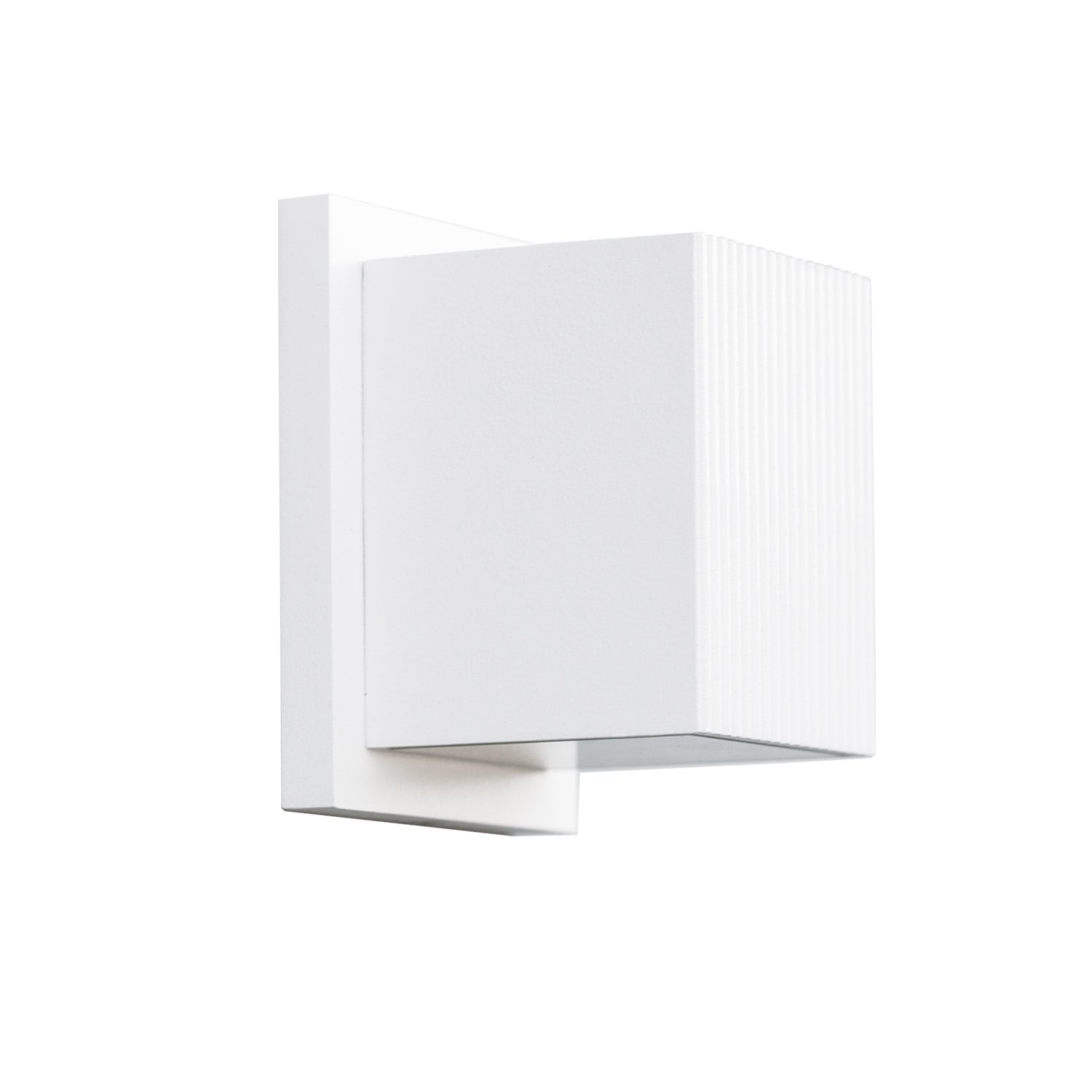 Mavis 5-in White LED Exterior Wall Sconce