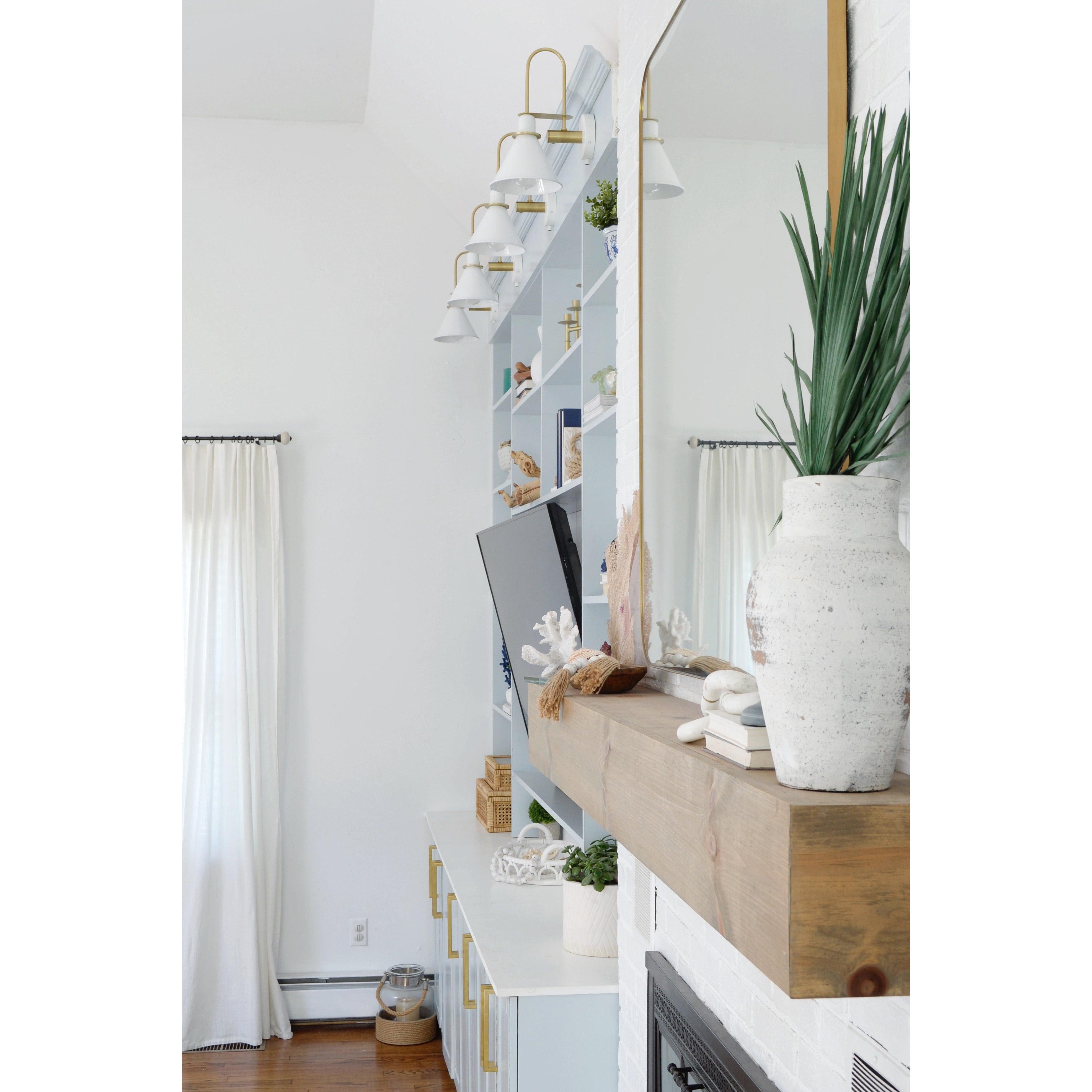 Crystorama Medford MED-B5501-WH – 7 Inch – 1 Light – Sconce – White – Damp Rated