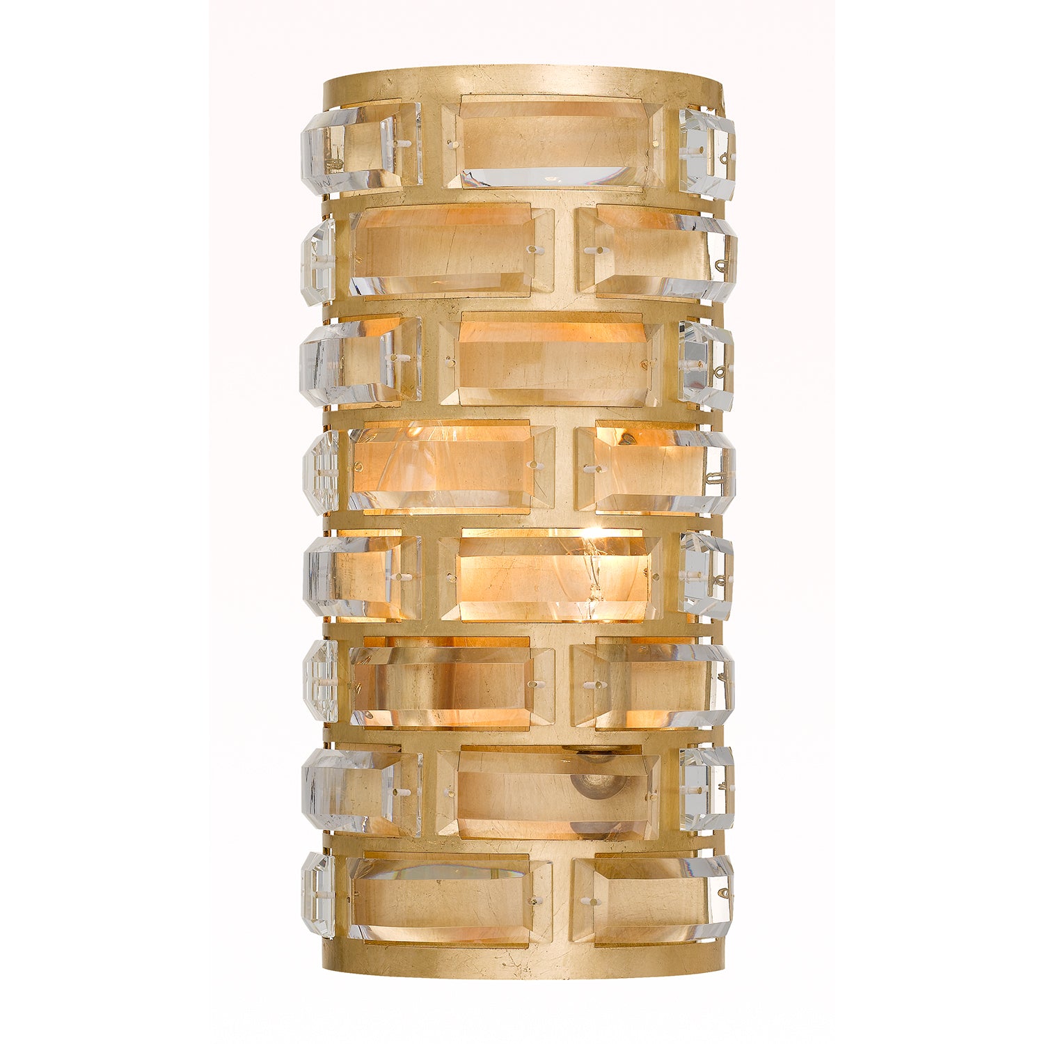 Crystorama Meridian MER-4862-GA – 6.5 Inch – 4 Light – Sconce – Antique Gold – Damp Rated