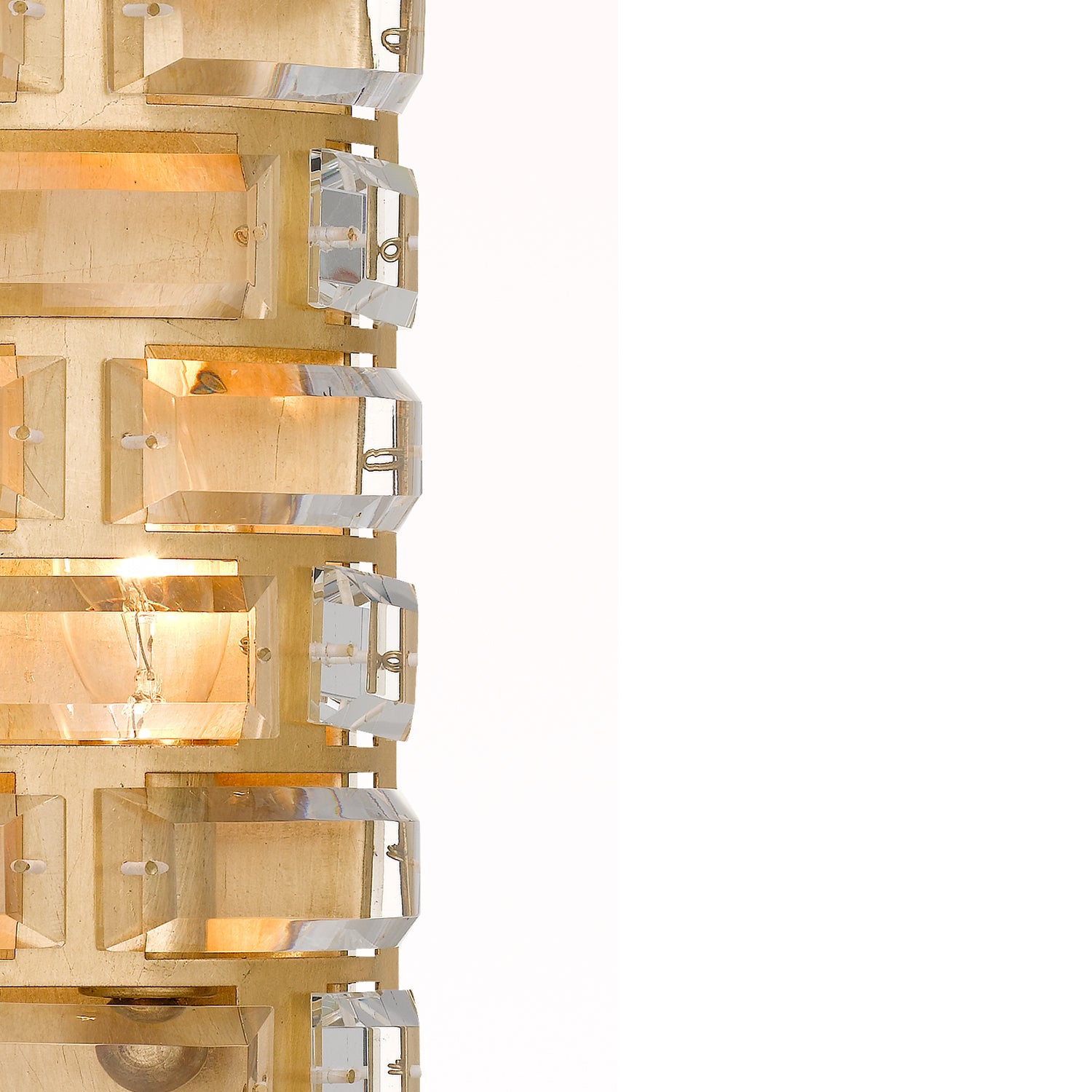 Crystorama Meridian MER-4862-GA – 6.5 Inch – 4 Light – Sconce – Antique Gold – Damp Rated