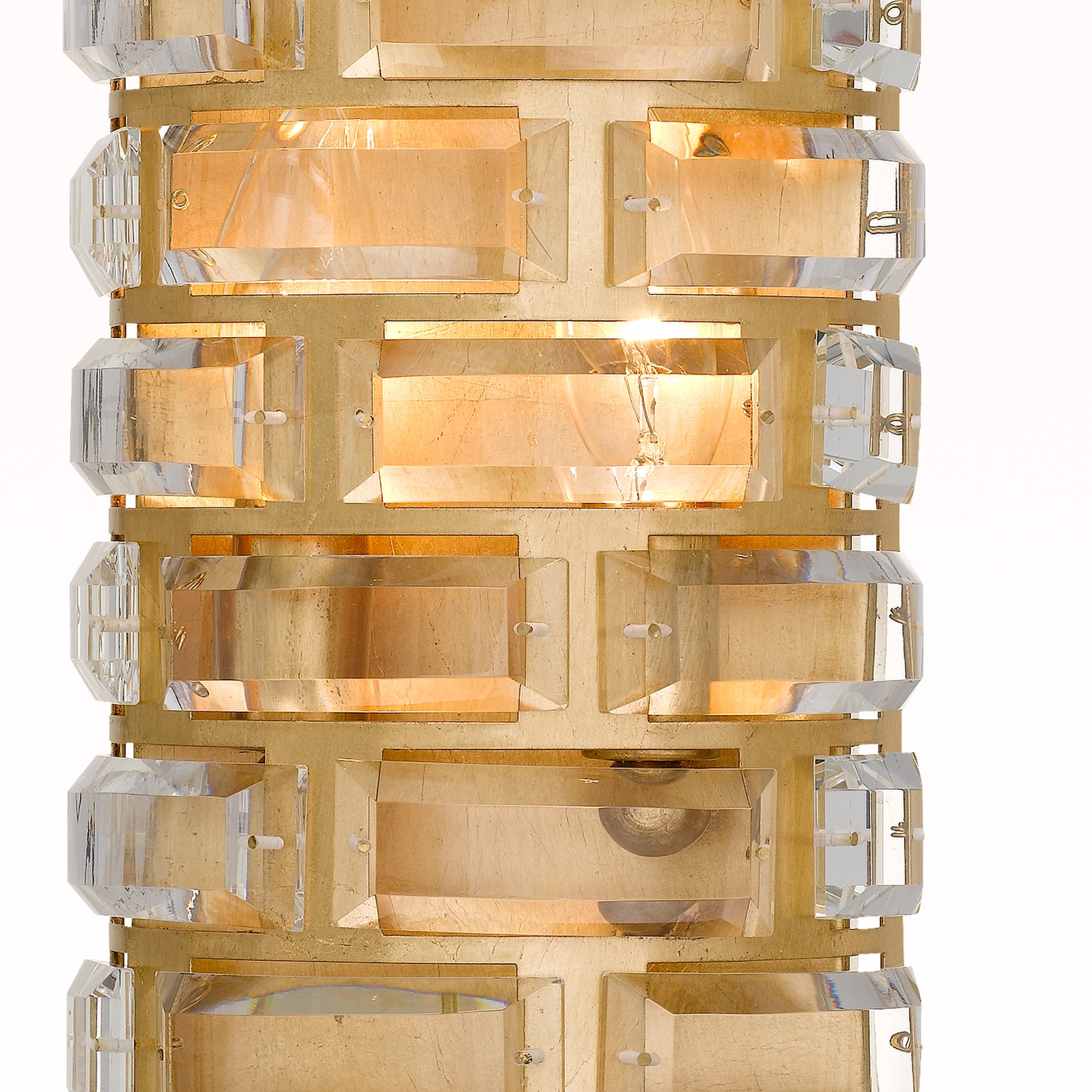 Crystorama Meridian MER-4862-GA – 6.5 Inch – 4 Light – Sconce – Antique Gold – Damp Rated