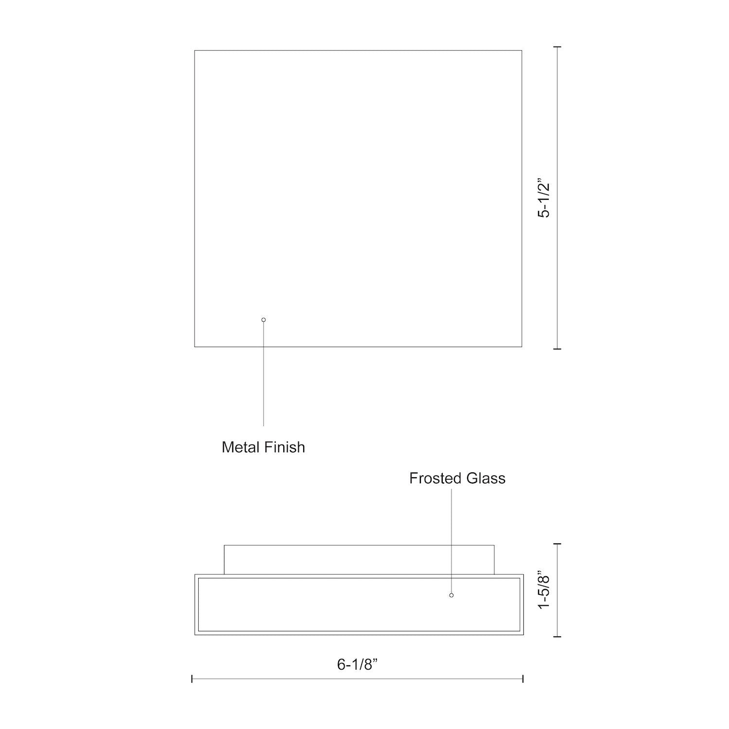 Mica 6-in White LED All terior Wall