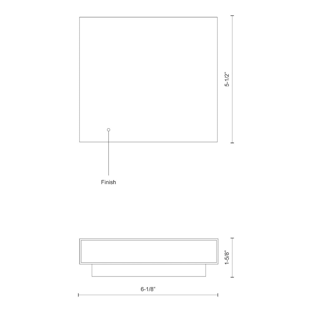 Kuzco Lighting AT67006-BK All-terior Wall Lights, 8W, Black