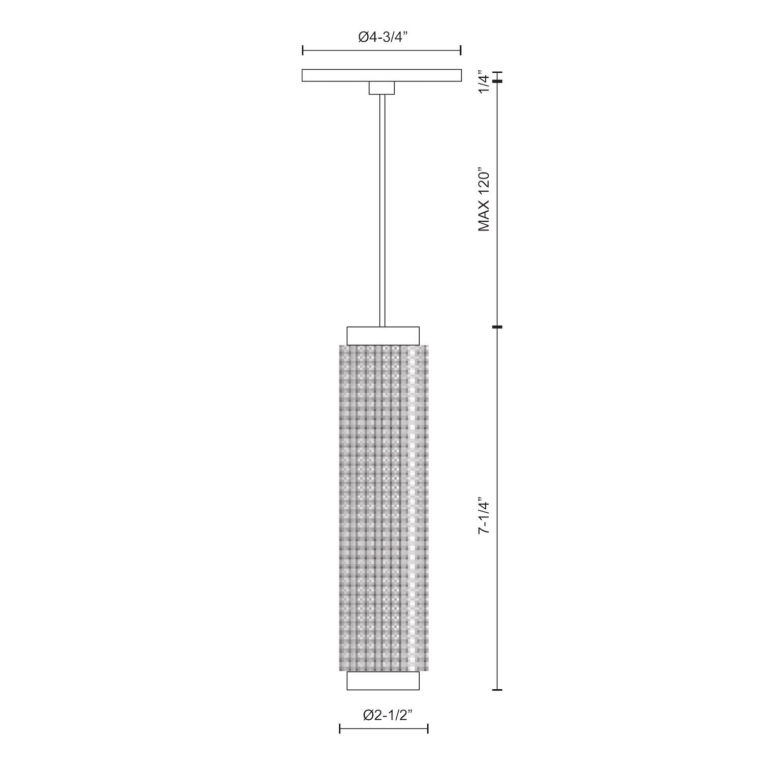 Micro 3-in Black 1 Light Pendant