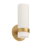 Milano 9-in Brushed Gold LED Wall Sconce