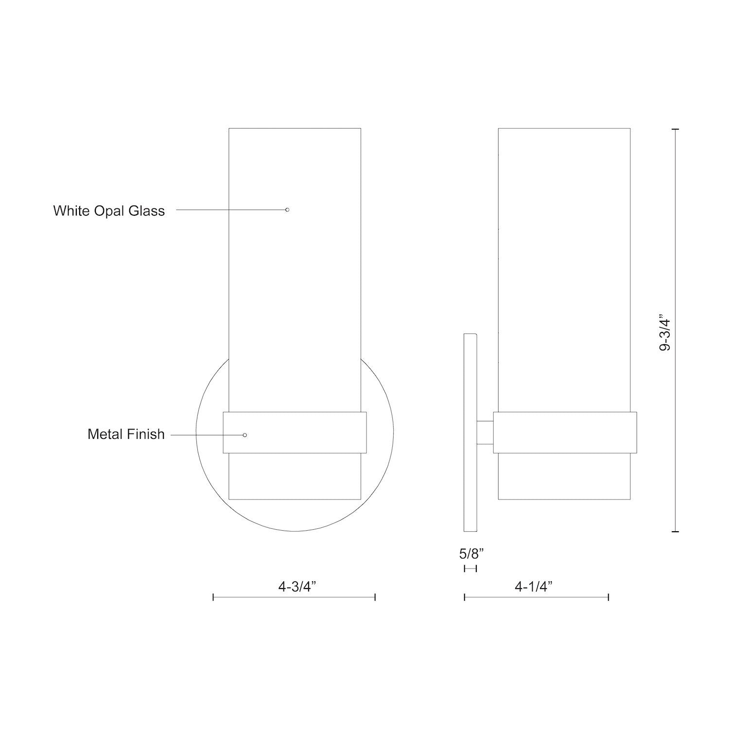 Milano 9-in Chrome LED Wall Sconce