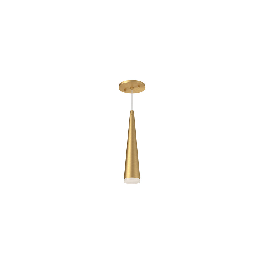 Kuzco Mina 612-in Brushed Gold LED Pendant, UL Damp Rated, Brushed Gold