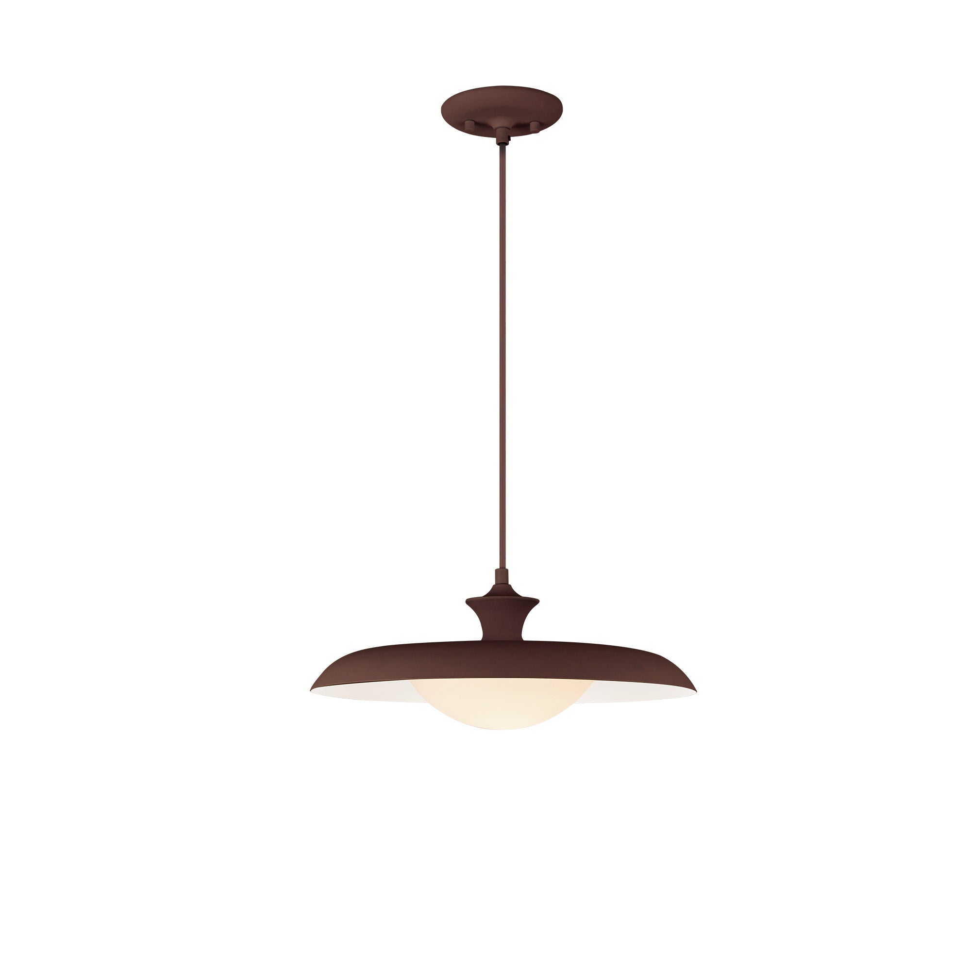 Minori 15-in Burgundy Socket Pendant