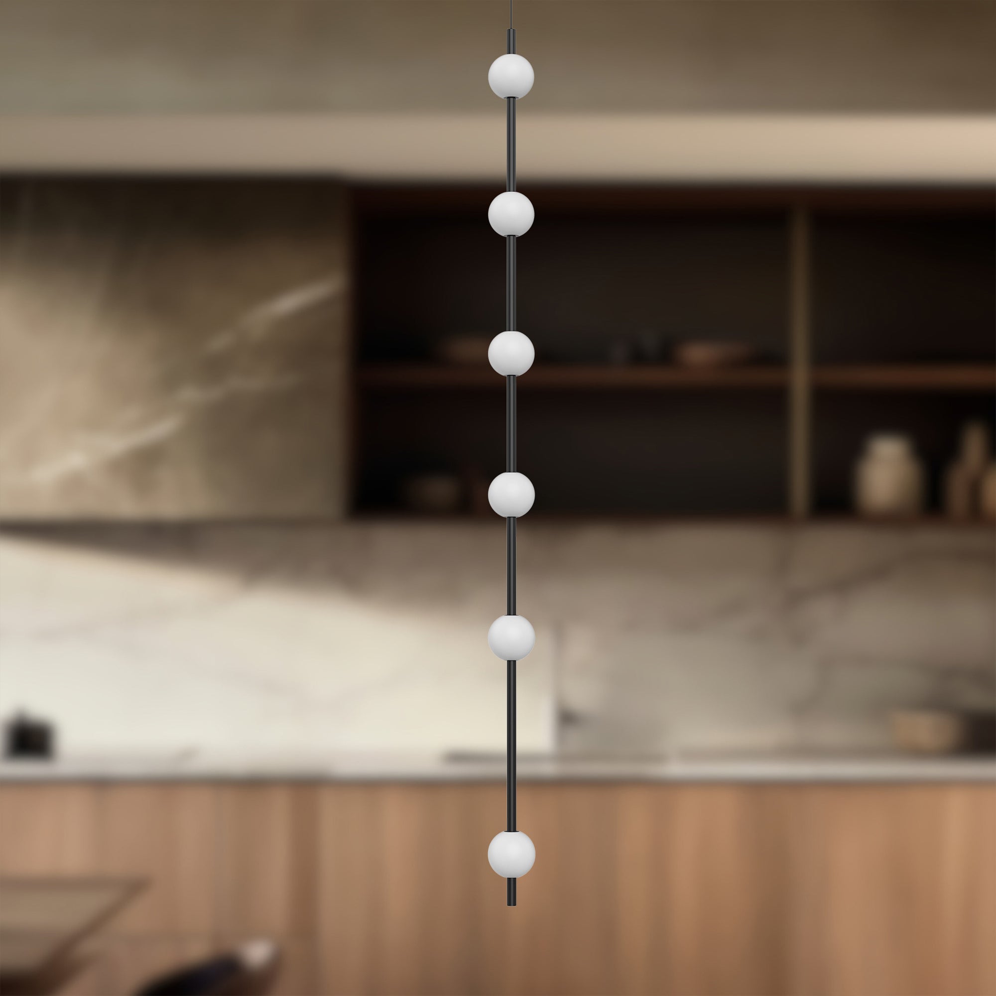 Misaki 60-in Black LED Pendant