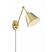 Crystorama Lighting MIT-A8020-AG Wall Sconce, UL Damp Rated, Aged Brass