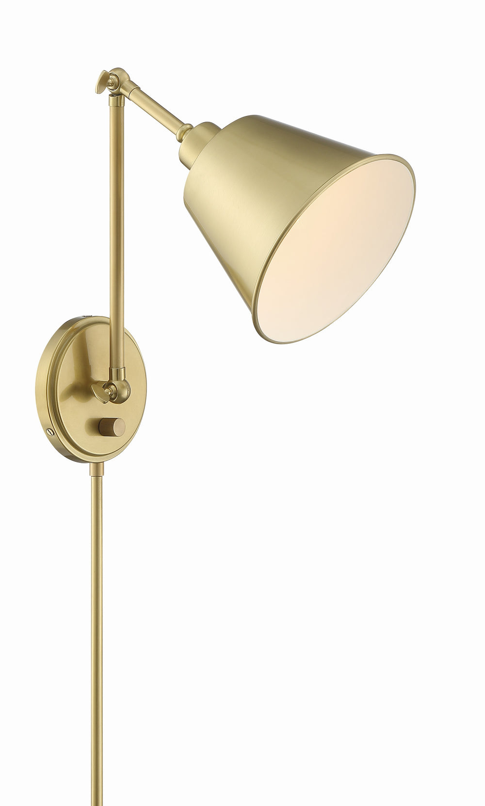 Crystorama Lighting MIT-A8020-AG Wall Sconce, UL Damp Rated, Aged Brass