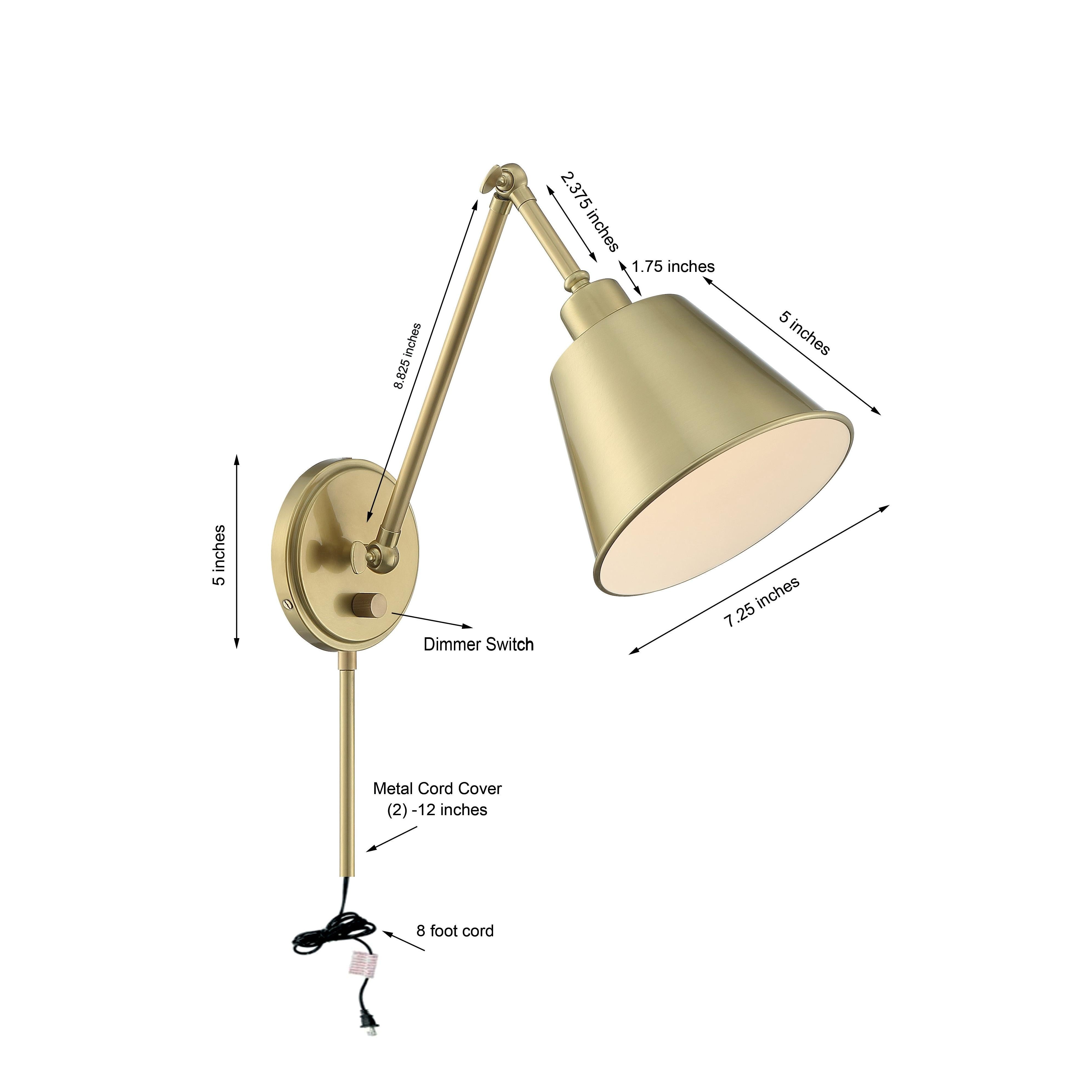 Crystorama Mitchell MIT-A8020-AG – 7.25 Inch – 1 Light – Sconce – Aged Brass – Damp Rated