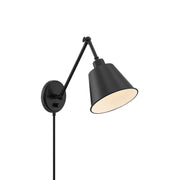 Crystorama Mitchell MIT-A8020-MK – 7.25 Inch – 1 Light – Sconce – Matte Black – Damp Rated