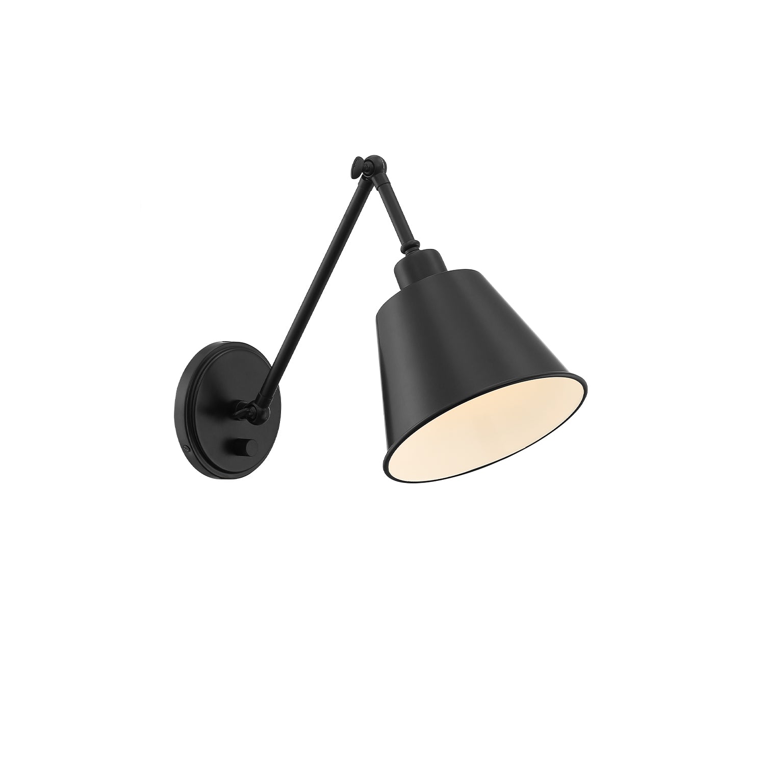 Crystorama Mitchell MIT-A8020-MK – 7.25 Inch – 1 Light – Sconce – Matte Black – Damp Rated