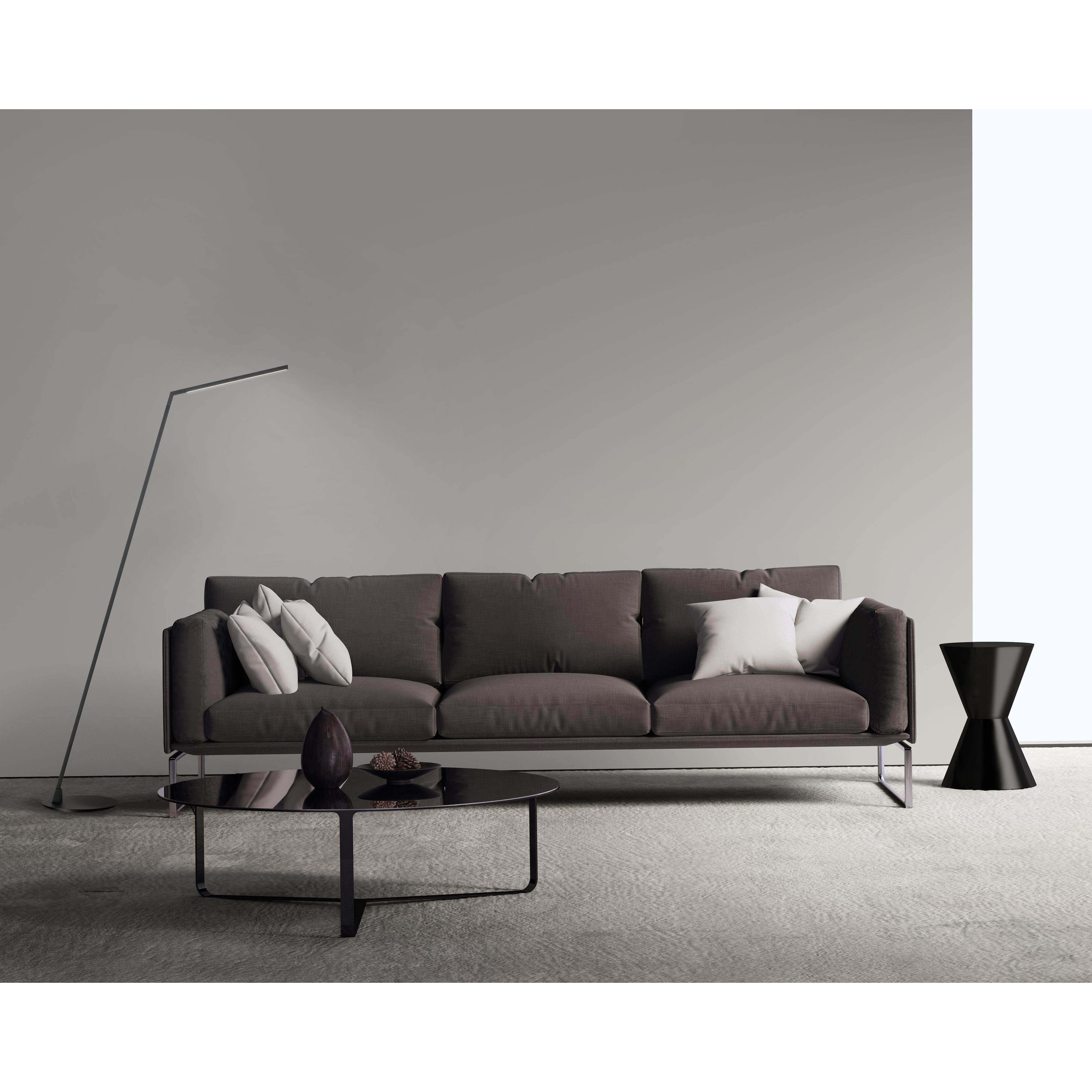 Miter 58-in Black LED Floor Lamp