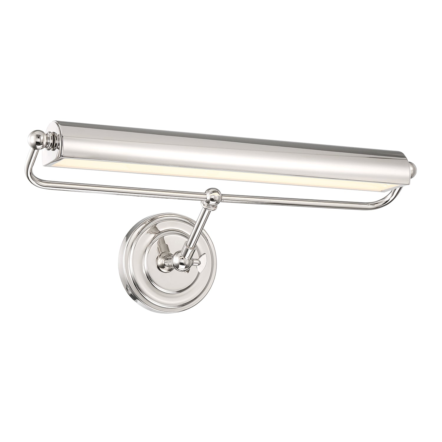 Crystorama Miller MLR-202-PN – 21.5 Inch – Picture Light – Polished Nickel – Damp Rated