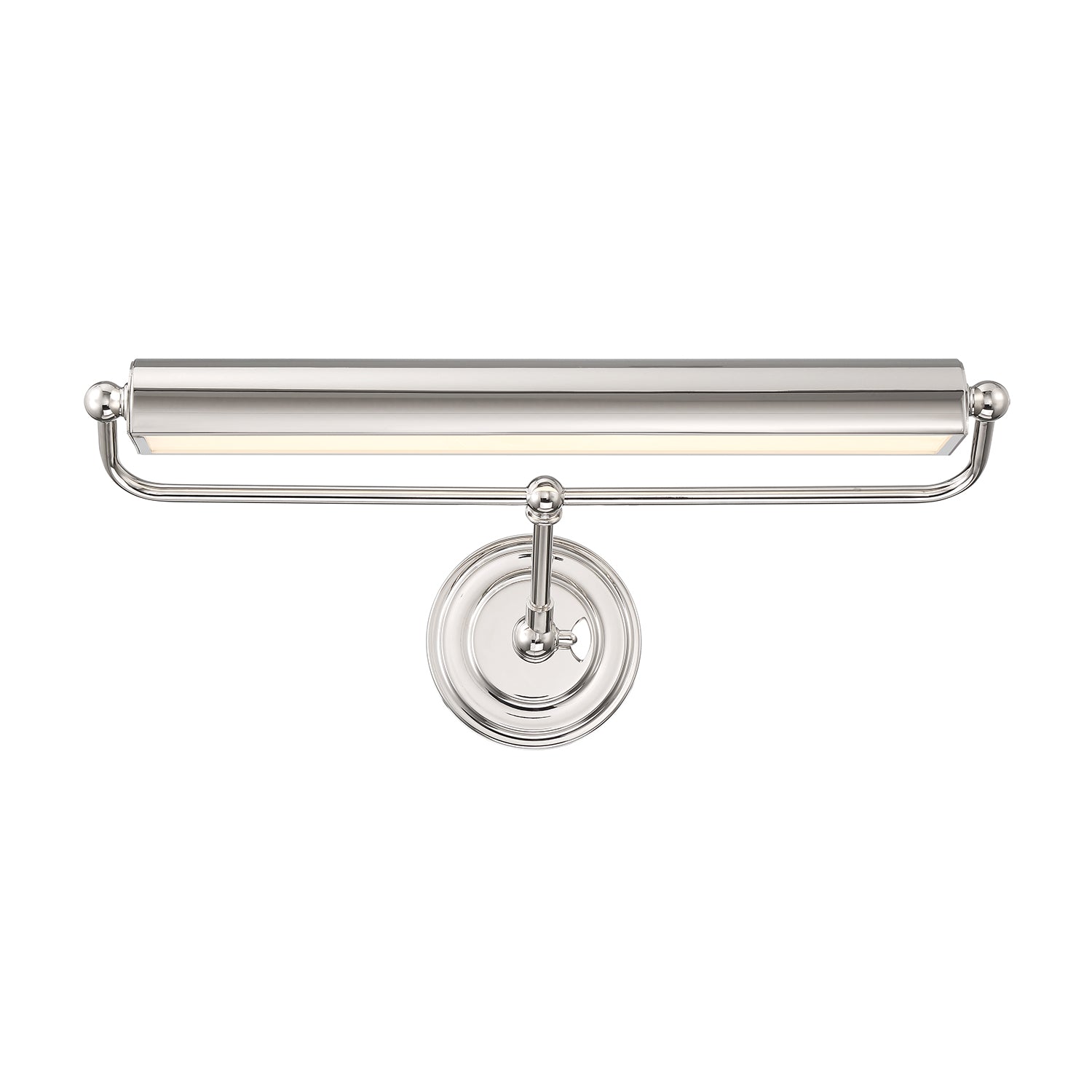 Crystorama Miller MLR-202-PN – 21.5 Inch – Picture Light – Polished Nickel – Damp Rated
