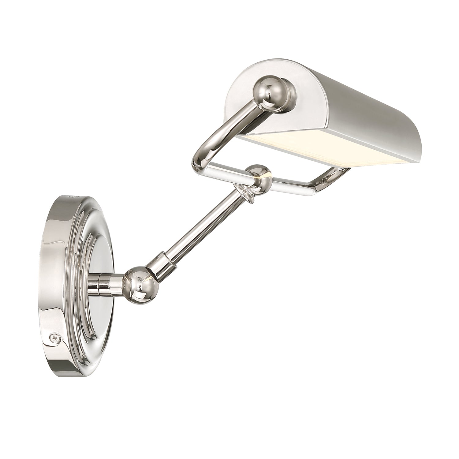 Crystorama Miller MLR-202-PN – 21.5 Inch – Picture Light – Polished Nickel – Damp Rated