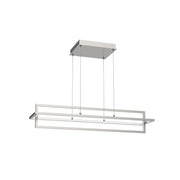 Mondrian 36-in Brushed Nickel LED Linear Pendant