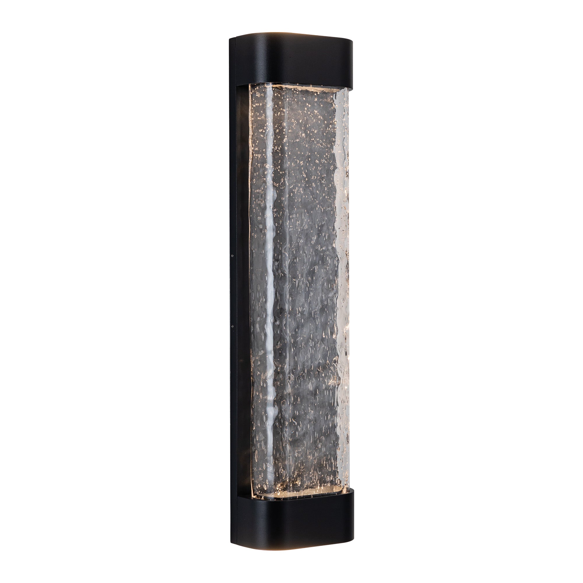Moondew 24-in Black LED Exterior Wall Sconce