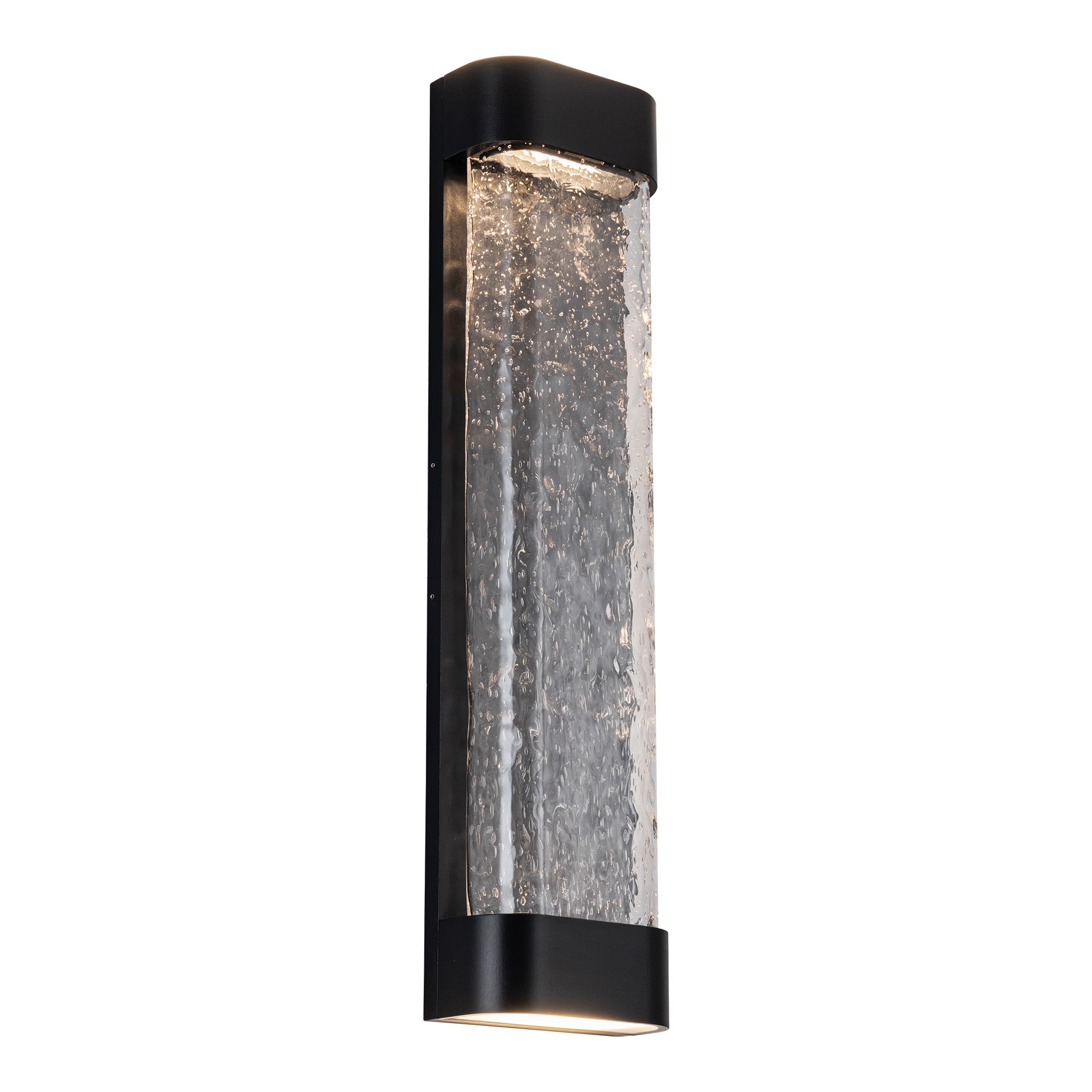 Moondew 24-in Black LED Exterior Wall Sconce