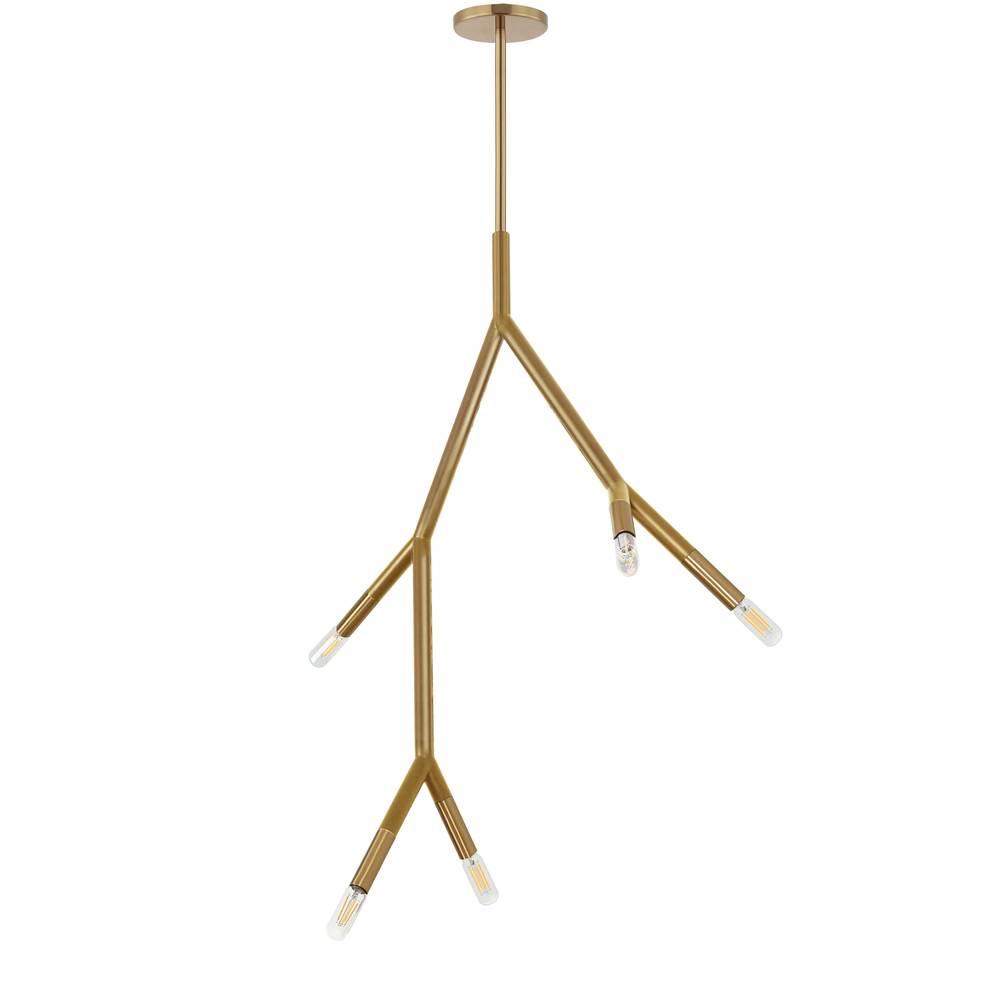 Dainolite MOR-125P-AGB Pendant Transitional - Aged Brass