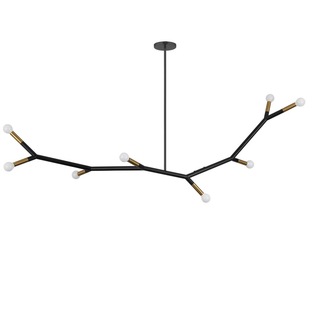 Dainolite MOR-608HP-MB-AGB Pendant Transitional - Matte Black