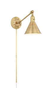 Crystorama Morgan MOR-8800-AG – 7 Inch – 1 Light – Sconce – Aged Brass – Dry Rated