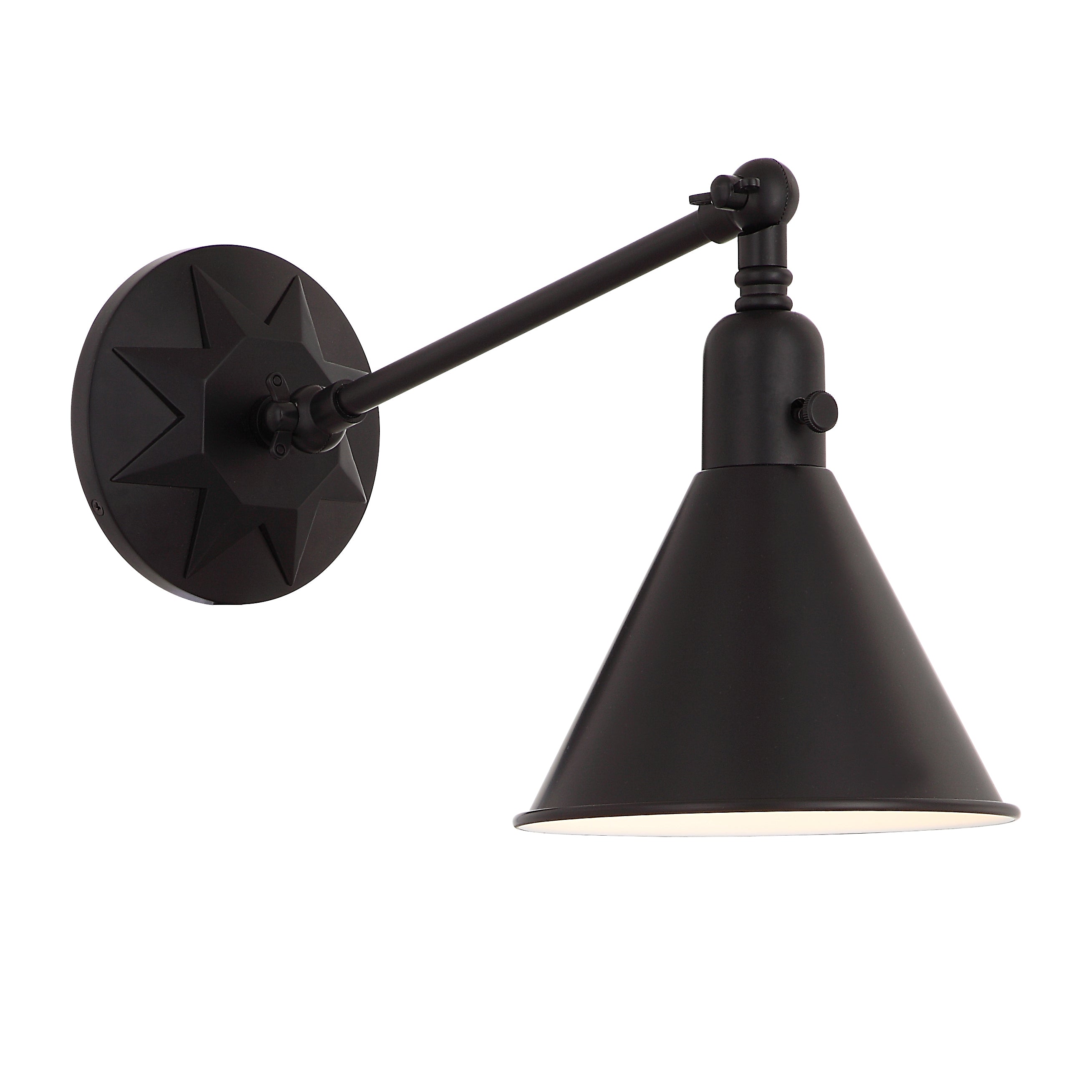 Crystorama Morgan MOR-8800-MK – 7 Inch – 1 Light – Sconce – Matte Black – Dry Rated