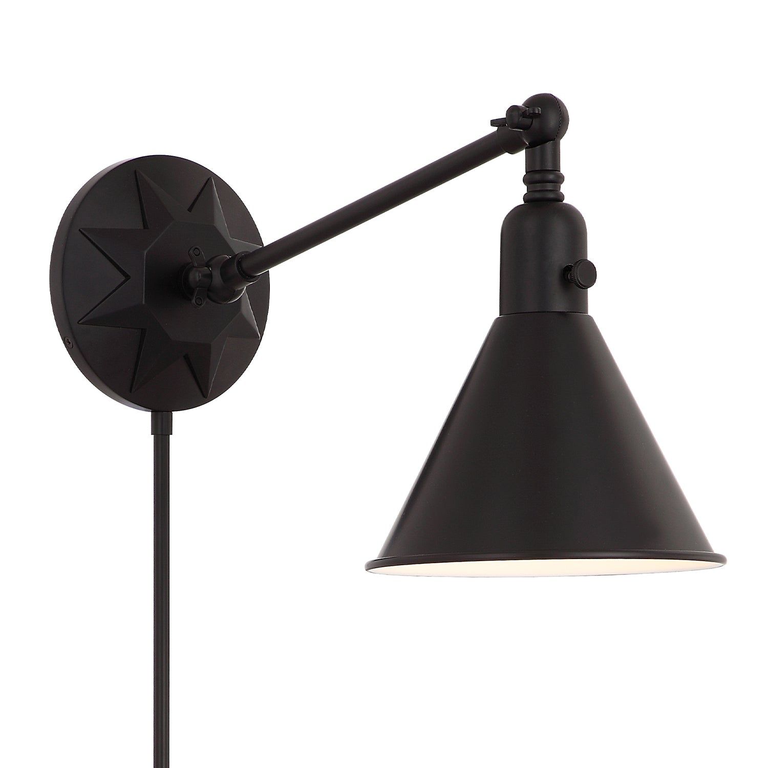 Crystorama Morgan MOR-8800-MK – 7 Inch – 1 Light – Sconce – Matte Black – Dry Rated