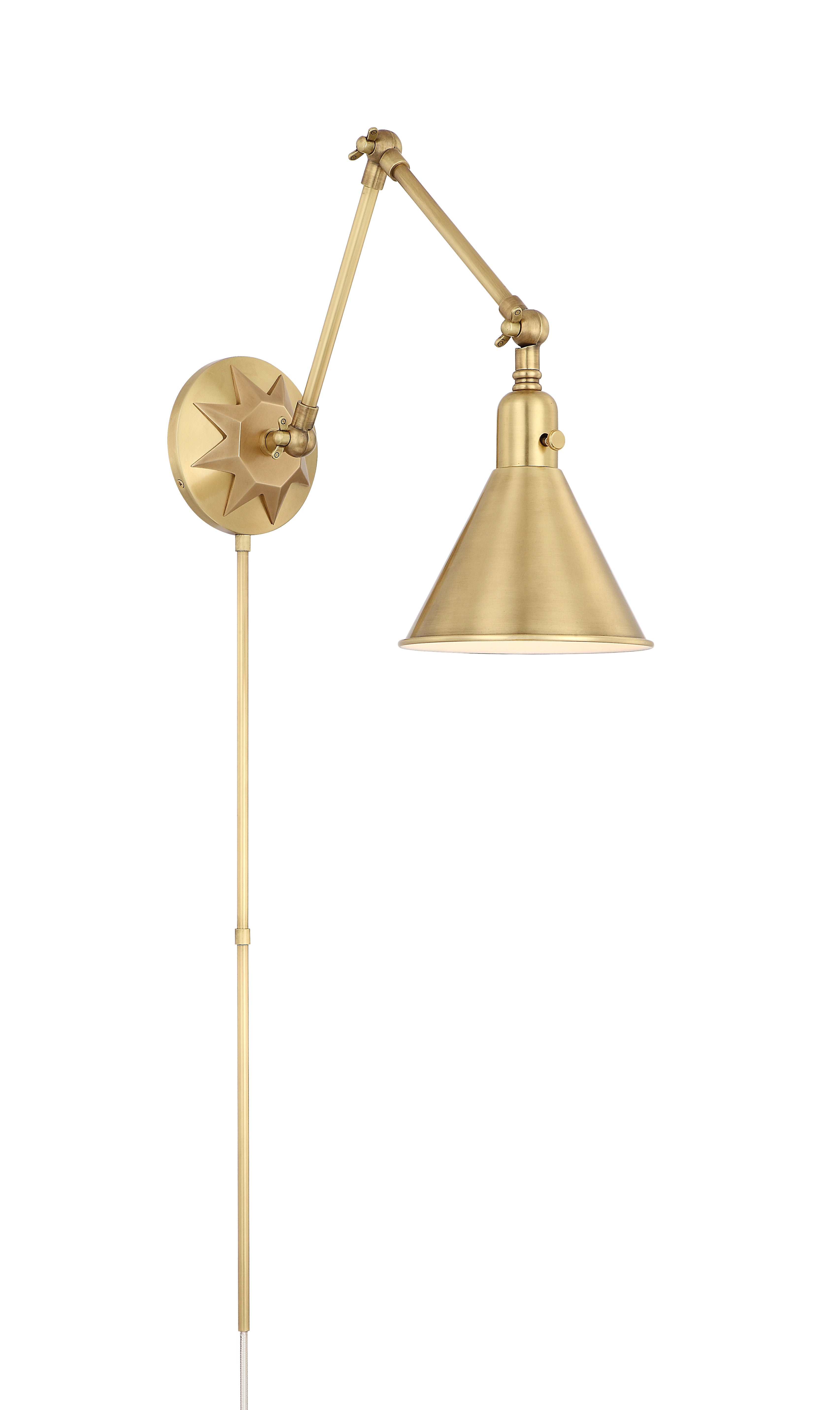 Crystorama Morgan MOR-8801-AG – 7 Inch – 1 Light – Sconce – Aged Brass – Dry Rated