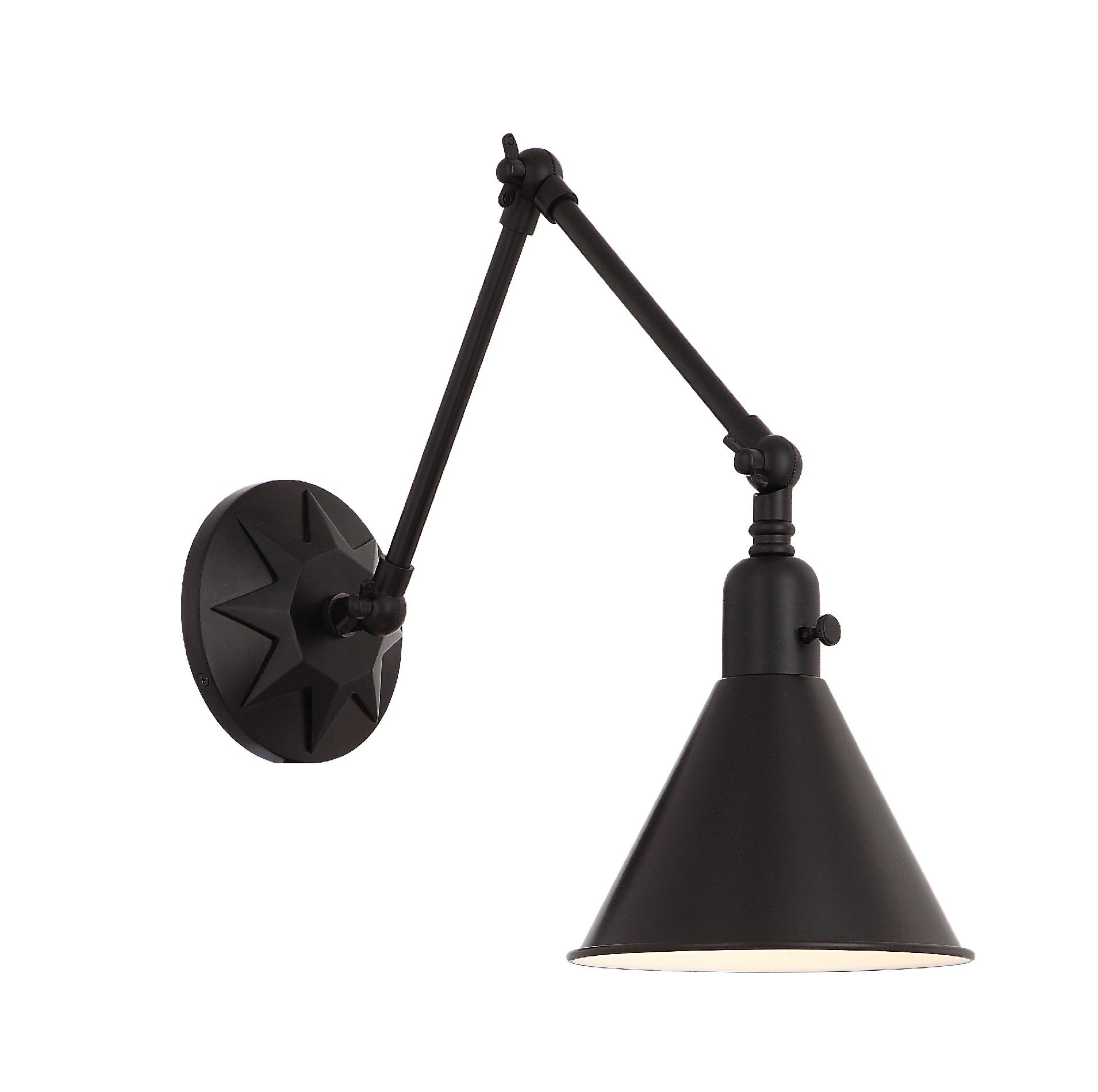 Crystorama Morgan MOR-8801-MK – 7 Inch – 1 Light – Sconce – Matte Black – Dry Rated