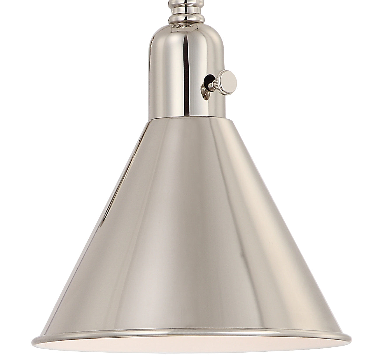 Crystorama Morgan MOR-8801-PN – 7 Inch – 1 Light – Sconce – Polished Nickel – Dry Rated