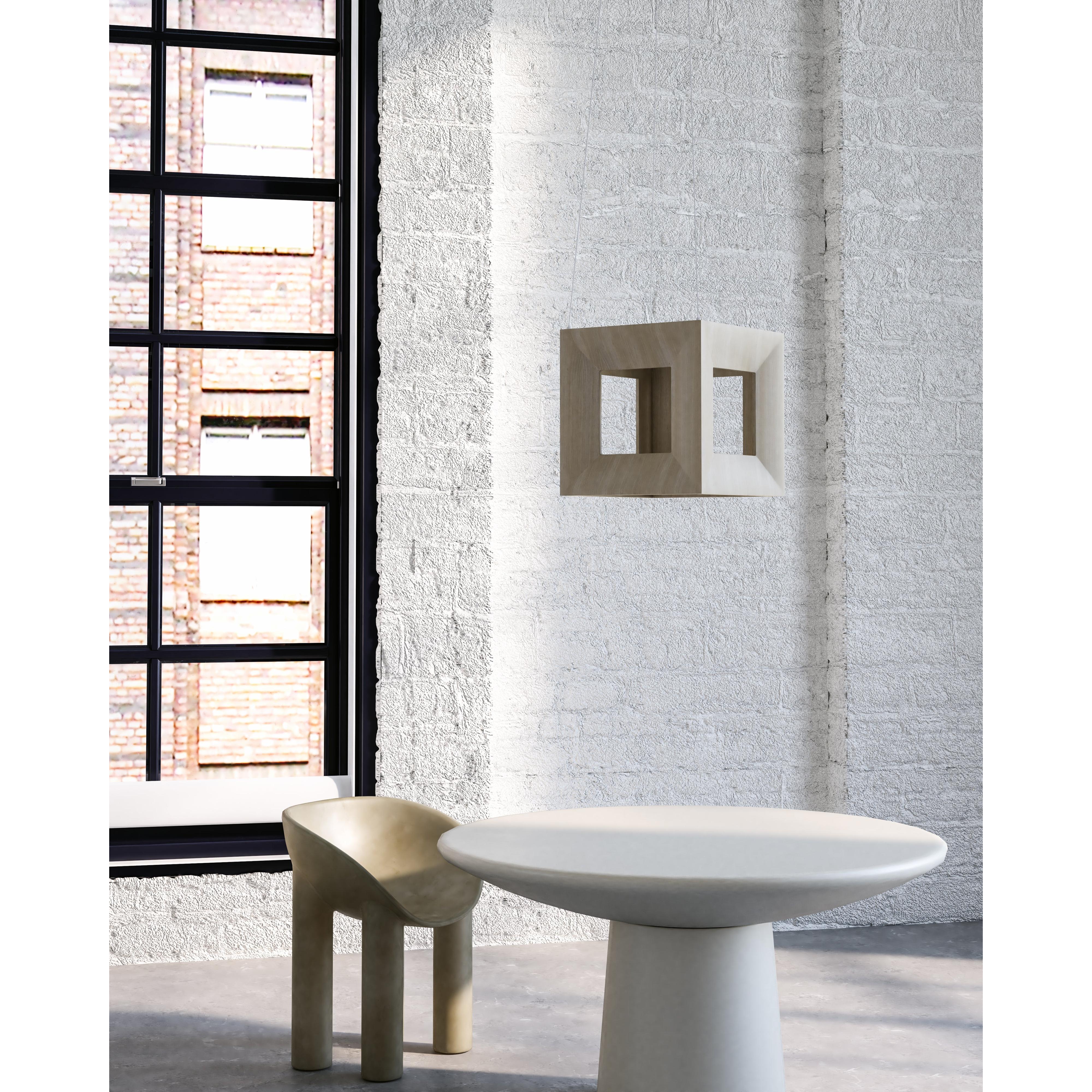 Morina 12-in White Oak LED Pendant