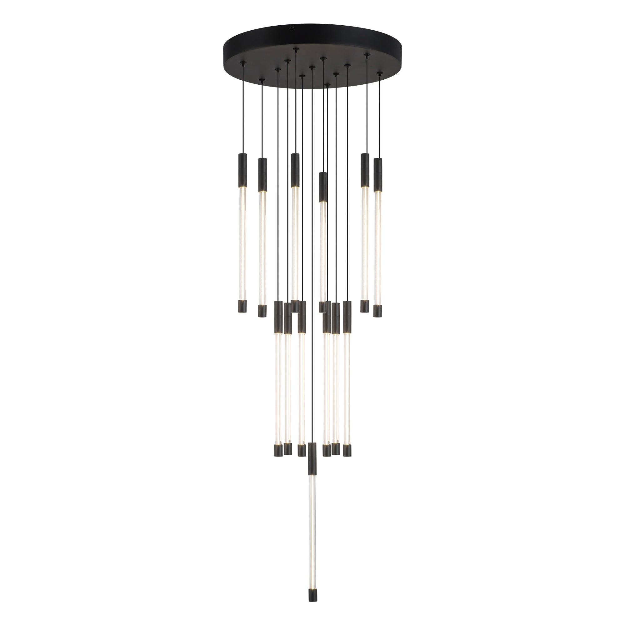 Motif 13-in Black LED Multi Pendant