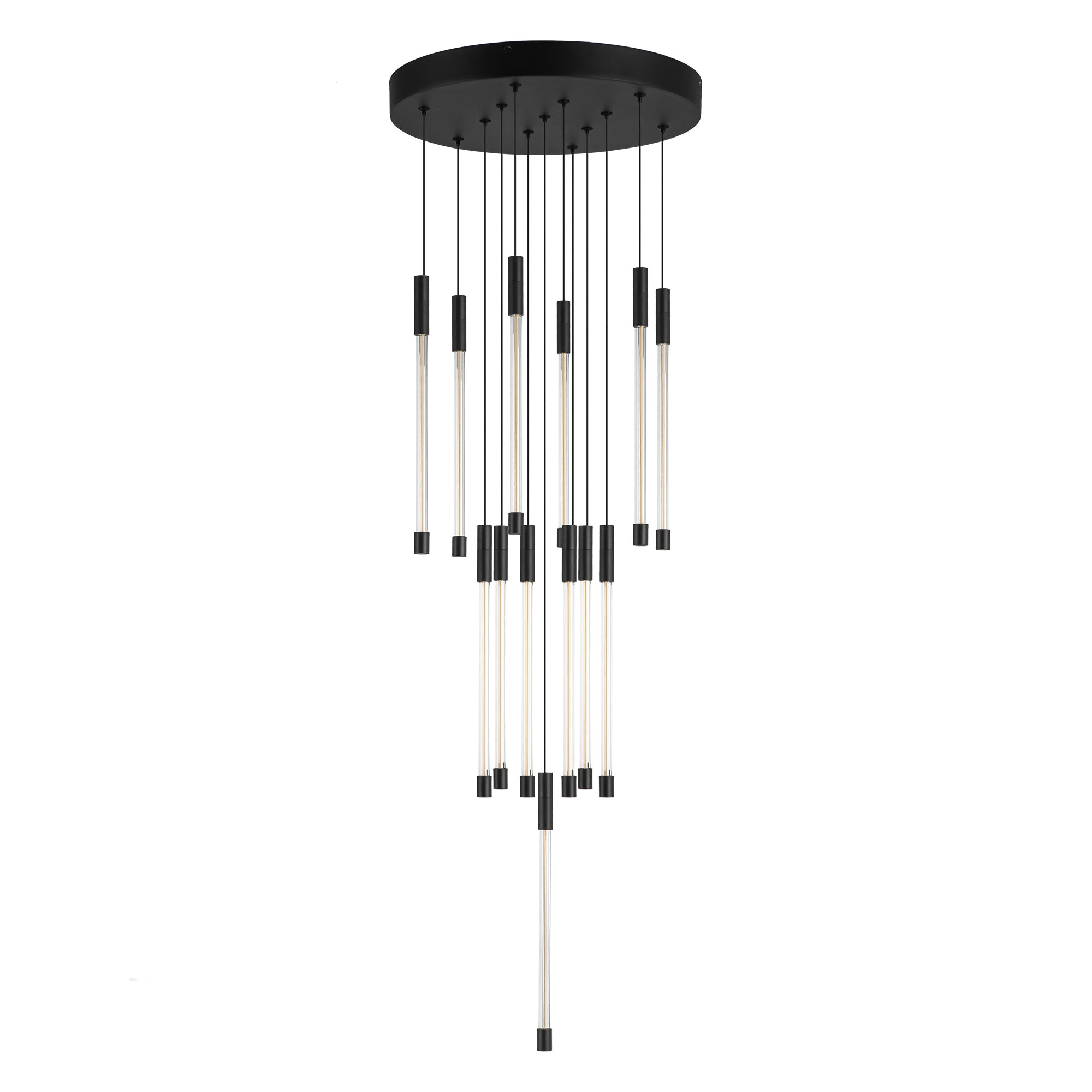 Motif 13-in Black LED Multi Pendant
