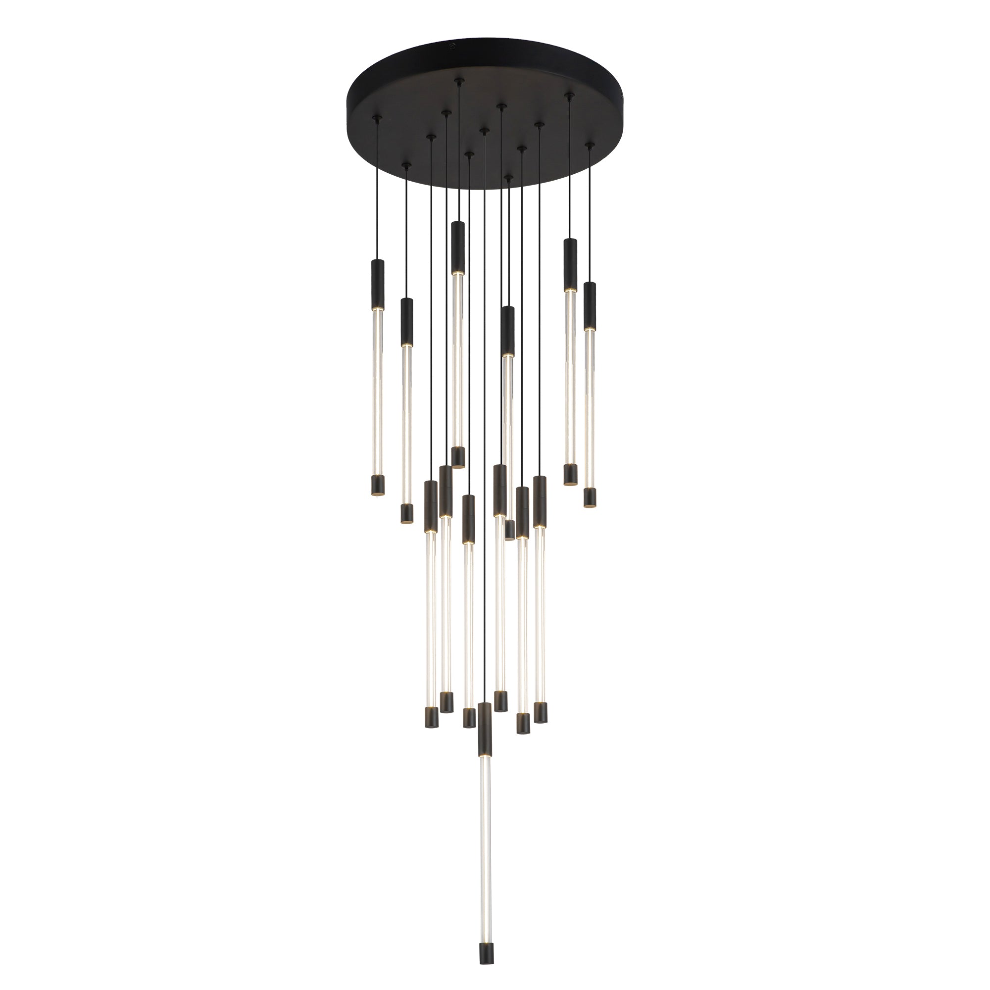 Motif 13-in Black LED Multi Pendant