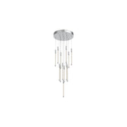 Motif 13-in Chrome LED Multi Pendant
