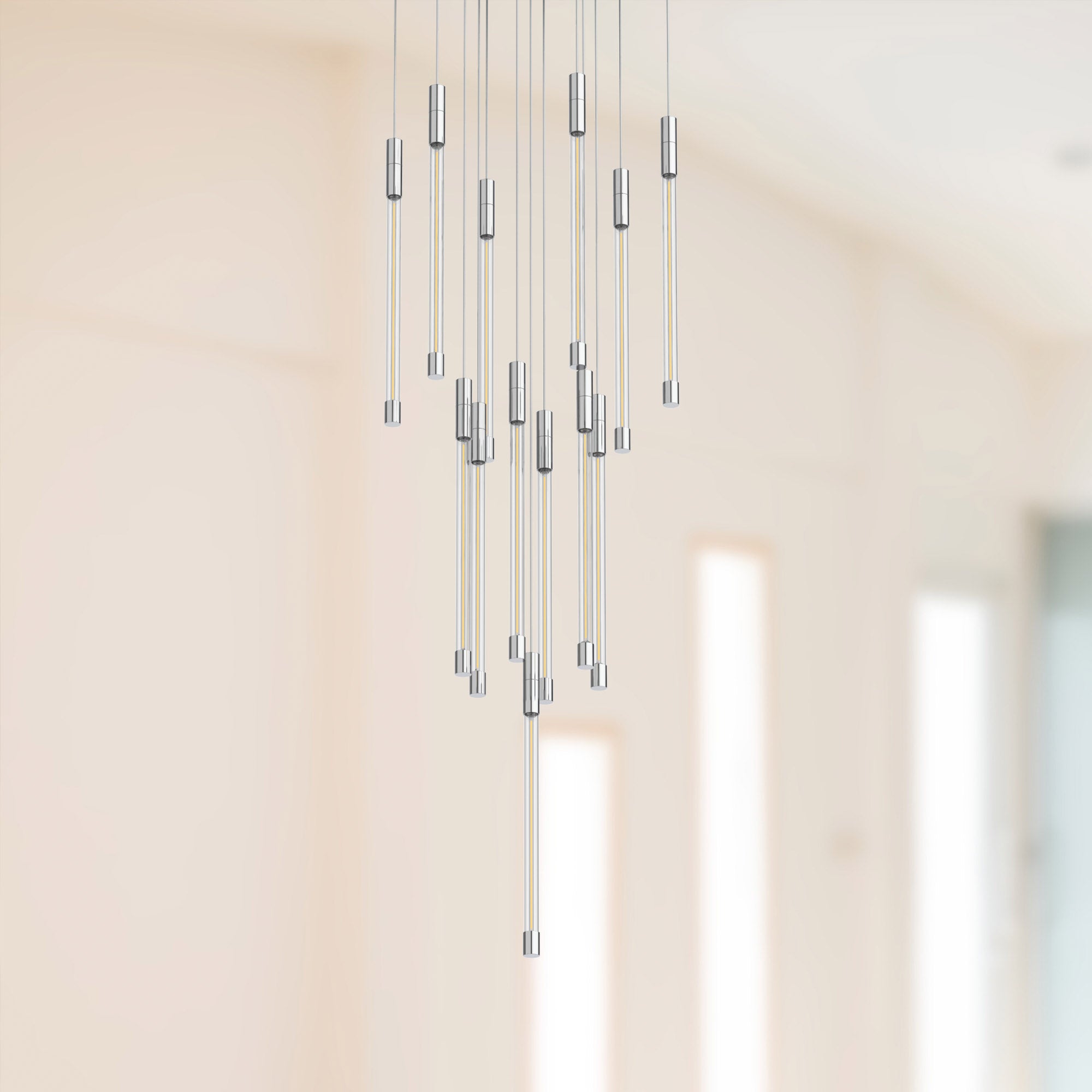 Motif 13-in Chrome LED Multi Pendant