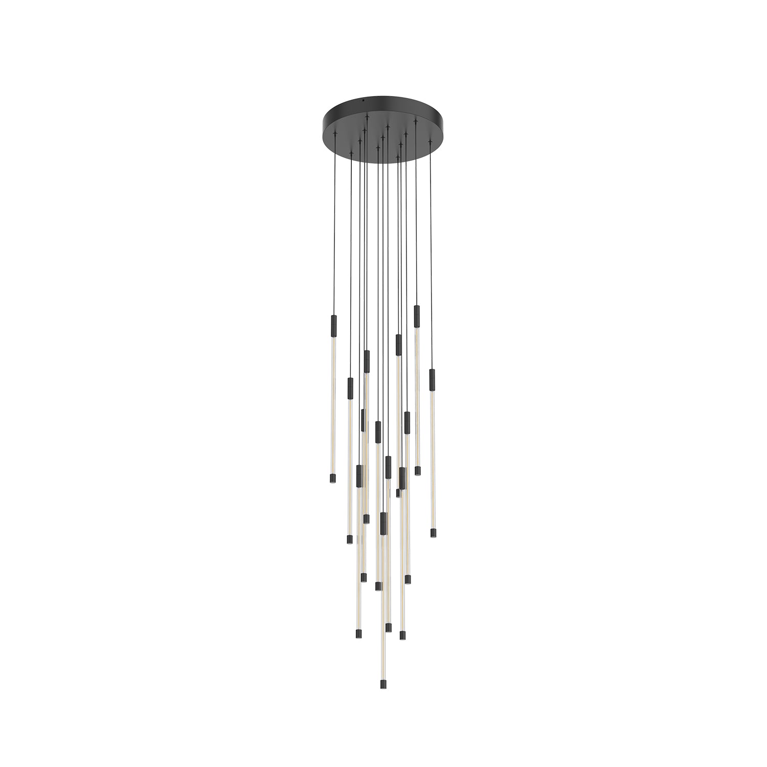 Motif 21-in Black LED Multi Pendant