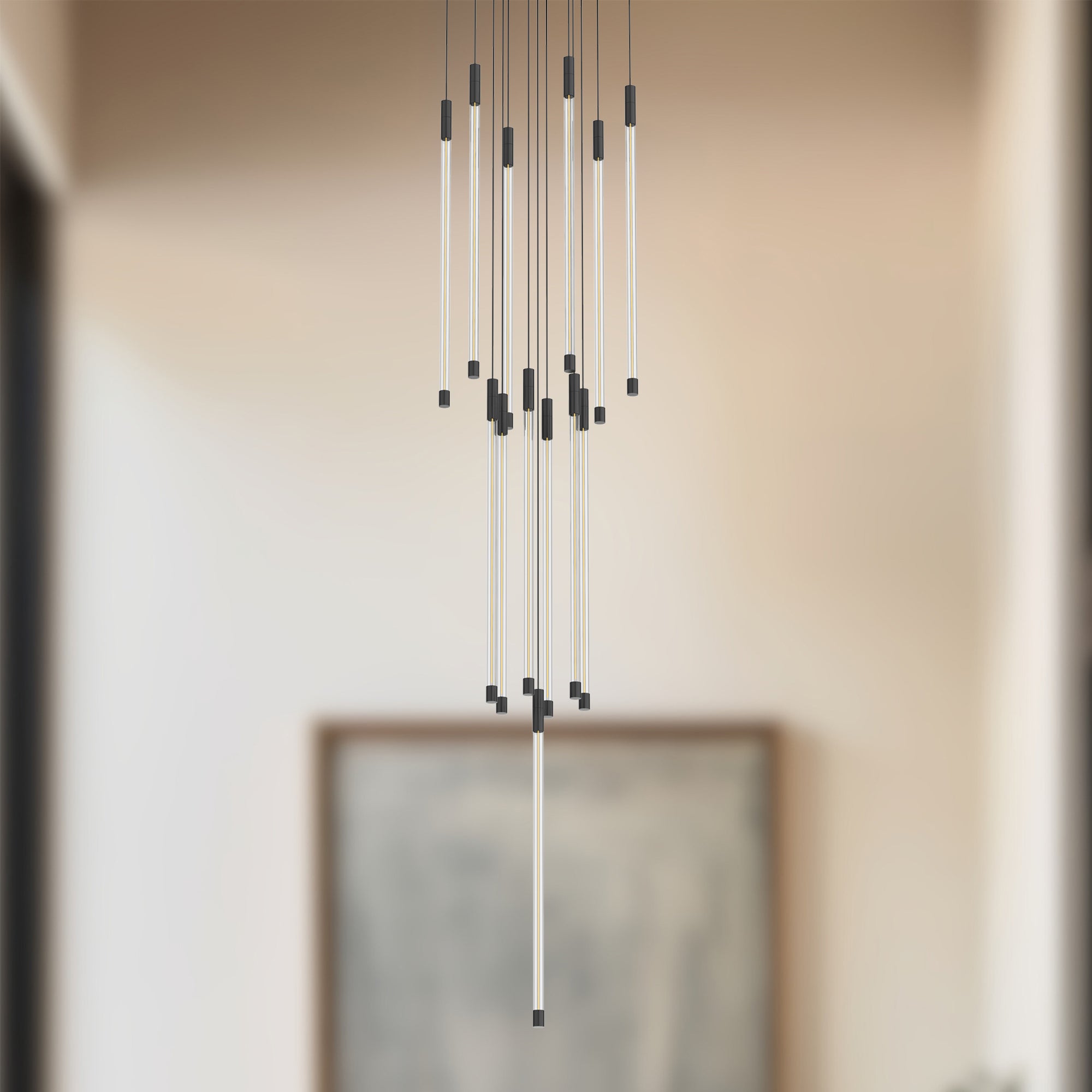 Motif 21-in Black LED Multi Pendant
