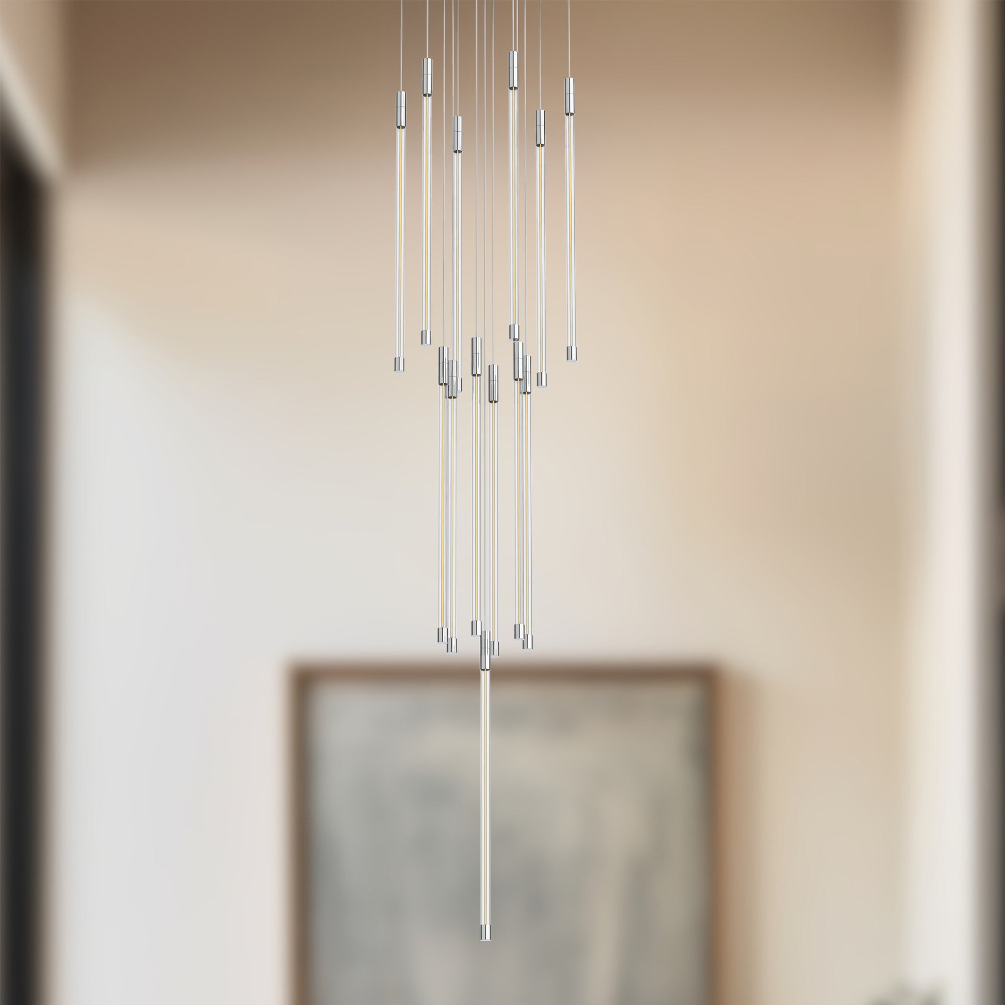 Motif 21-in Chrome LED Multi Pendant