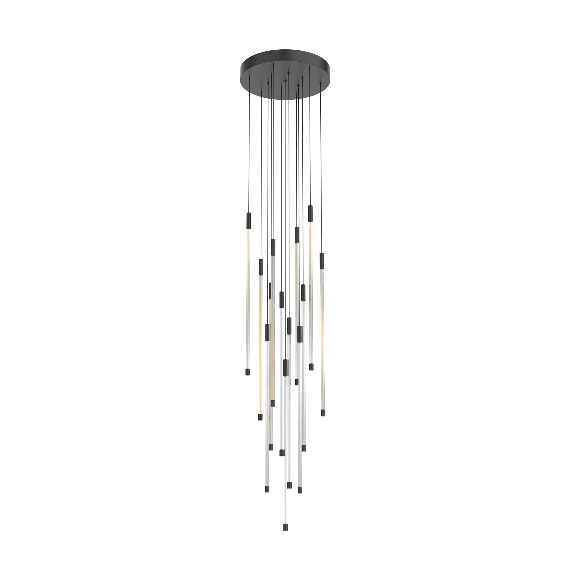 Motif 27-in Black LED Multi Pendant