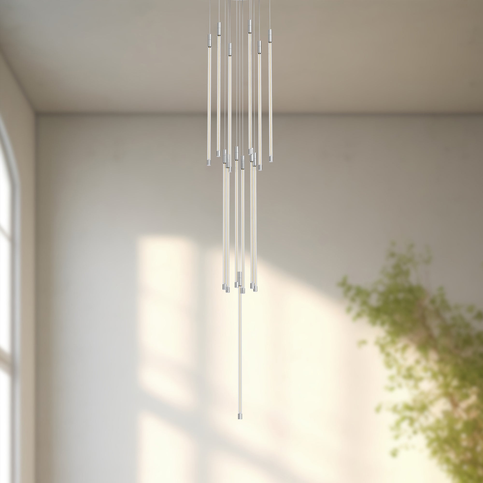 Motif 27-in Chrome LED Multi Pendant