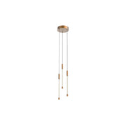 Motif 13-in Brushed Gold LED Multi Pendant