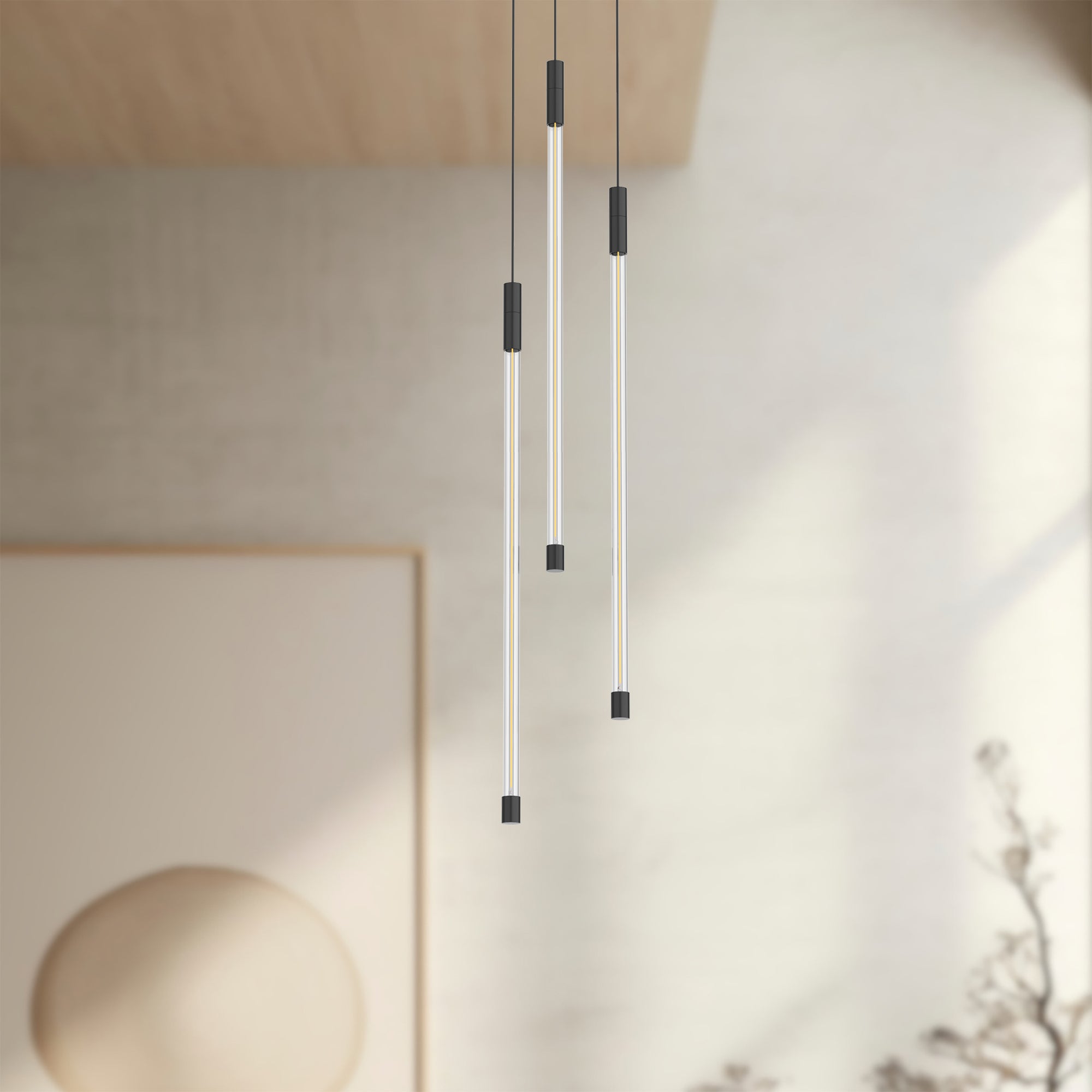Motif 21-in Black LED Multi Pendant